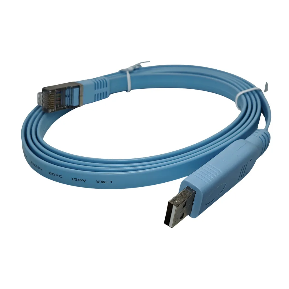 Cable de consola USB a RJ45, adaptador serie RS232 para enrutador Cisco, convertidor USB RJ 45 8P8C de 1,5 m