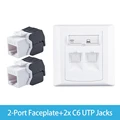 2Port C6 UTP Jacks