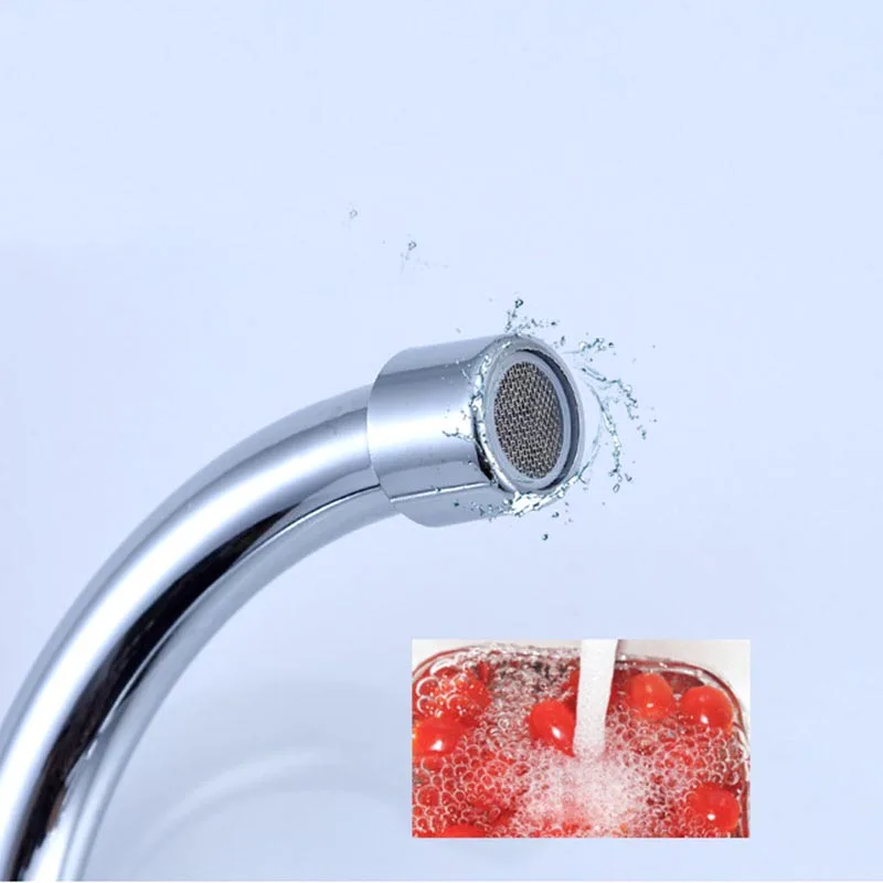 Cabezal de grifo de cocina giratorio 360, boquilla de agua fría de un solo orificio, rociador de corriente, color plateado, grifo de fregadero, accesorios para el hogar q1 - imagen 5