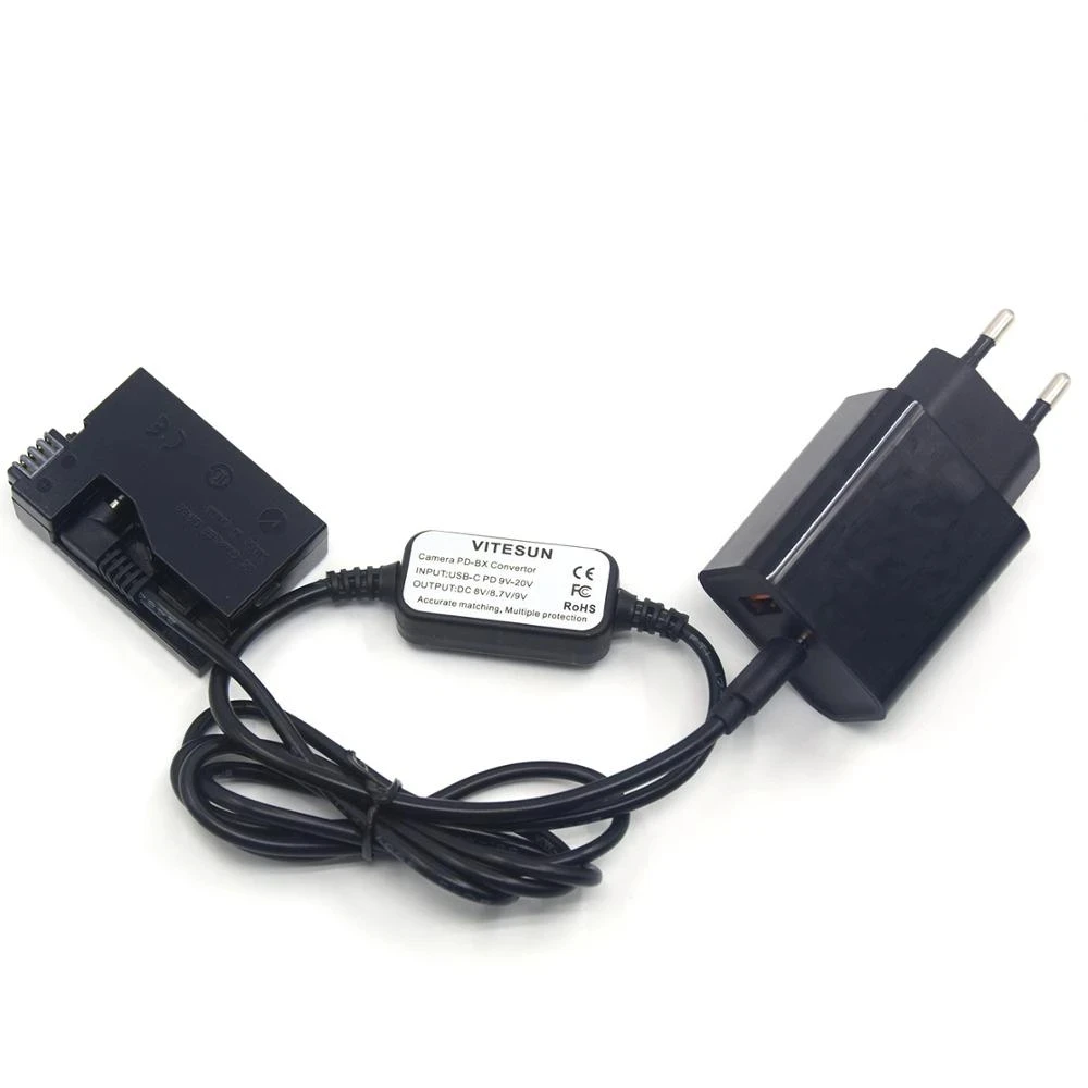 Acoplador DR-E8 batería ficticia, Cable cargador USB tipo C, cargador PD para Canon EOS T2i, T3i, T4i, T5i, 550D, 600D, 650D, 700D, X4, X5, X6 - imagen 4