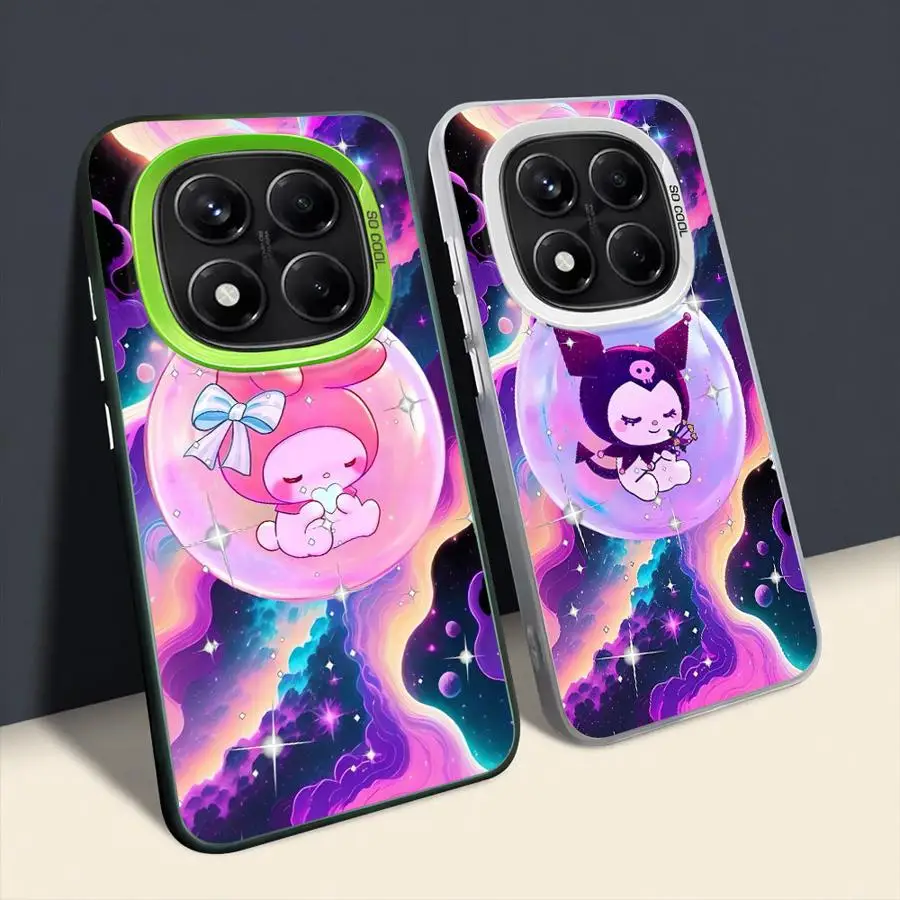 Linda funda trasera de teléfono Kuromi h-elloS k-ittyS para Xiaomi Redmi Note 11s 14 Pro Plus 10Lite 12s 13 12 11 9s 10s - imagen 4