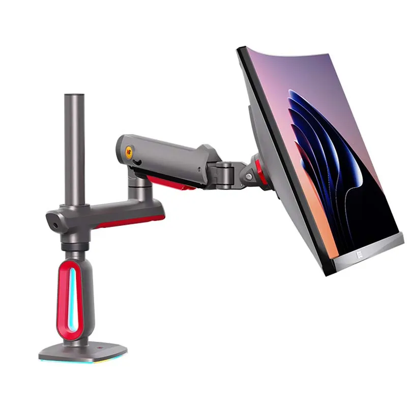 NB G80 L70 F6 E7 con RGB 32-60 "soporte para monitor de juegos brazo robótico estante de elevación de escritorio pantalla giratoria ojal de abrazadera de aluminio - imagen 2