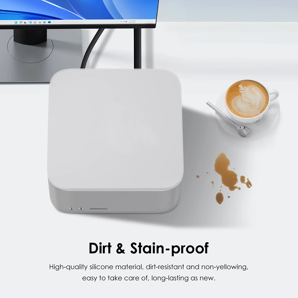 Funda de silicona para Mac Studio 2025, funda protectora resistente al desgaste, funda protectora impermeable para Mac Studio 2025 - imagen 3