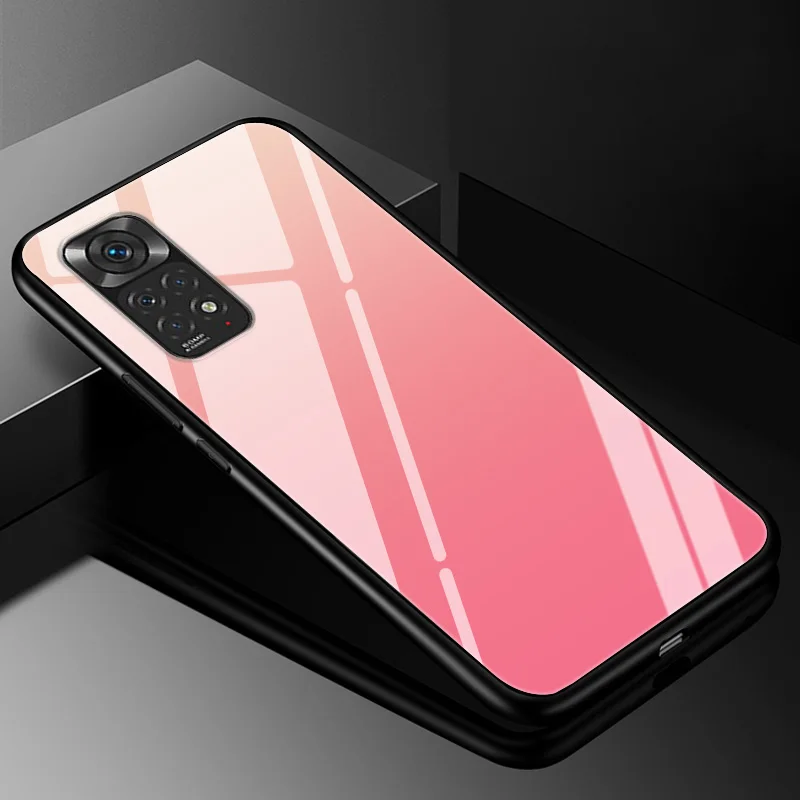 Funda de vidrio templado degradado para Xiaomi Redmi Note 11 Pro Plus 11pro + 12 11E 10 8 9 Pro 11s 9t 8T 10s 9s cubierta protectora de vidrio - imagen 4