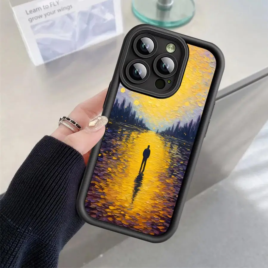 Funda de teléfono Van Gogh para Apple iPhone 13 15 16 Pro Max 14 13 Pro 11 12 7 8 Plus XS MAX XR 14 Plus TPU cubierta suave - imagen 5