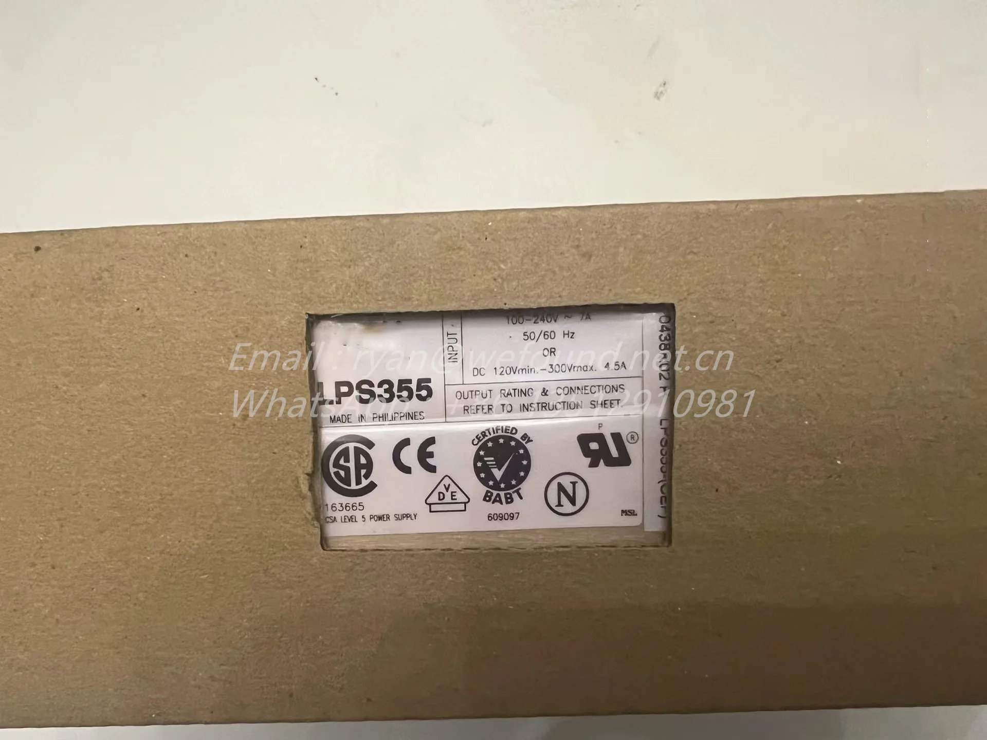 LPS355 CEF para fuente de alimentación de aplicaciones de electrónica industrial y médica Astec - imagen 2