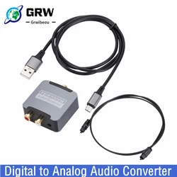 DAC Convertidor Audio Digital Toslink RCA 3,5mm
