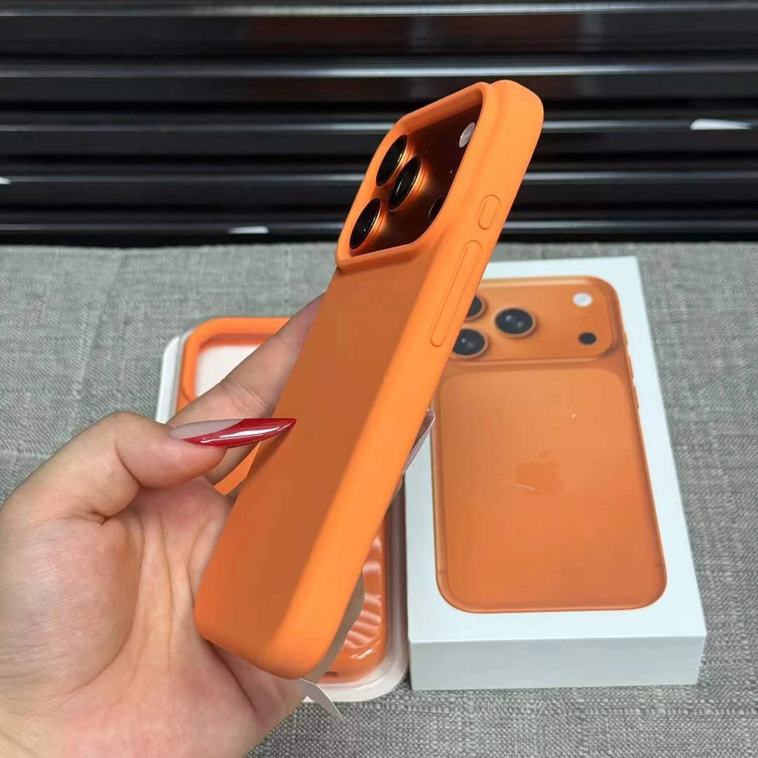 Para iPhone 17 Pro Max funda Original de silicona líquida fundas de teléfono para iPhone 17 Air 17Pro 17 Pro Max piel suave funda de parachoques funda iphone 17 pro max - imagen 4