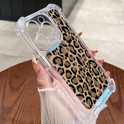 Funda Transparente iPhone 17/16/15/14/13/12/11 – Diseño Leopardo