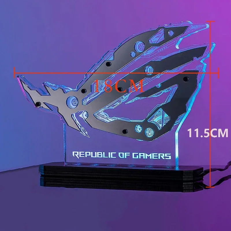 ROG LOGO-mango de ojo mecánico, sincronización de luz DIVA, 5V, ARGB, 3PIN, LOGO personalizado, MOD - imagen 4