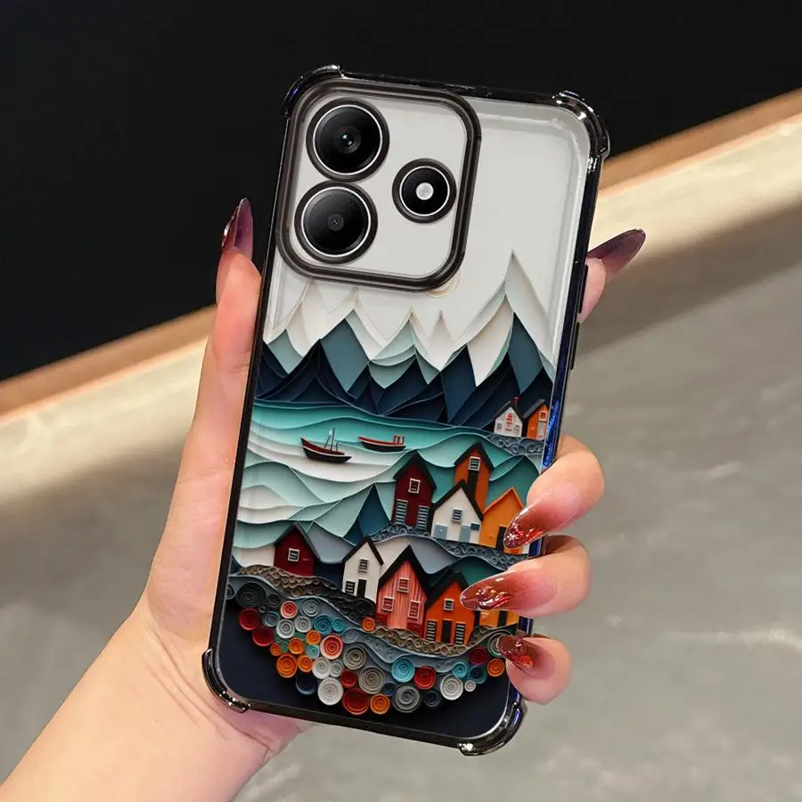 Funda de teléfono para Xiaomi Redmi Note 9S 11 12 13 10 Pro 14 Pro Plus 10 Lite 10s 11s cubierta transparente suspensión de cielo de verano - imagen 3