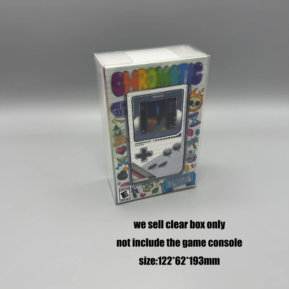 Recién llegado, cubierta protectora transparente para mascotas para ModRetro, estilo Retro cromático, Color Game Boy para caja de presentación de colección GBC