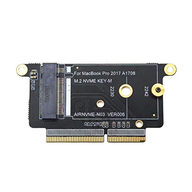 Nuevo adaptador SSD A1708 NVMe PCI Express PCIE a NGFF M2 tarjeta adaptadora SSD M.2 SSD para Apple Macbook Pro Retina 13 "A1708 2016 2017 - imagen 2