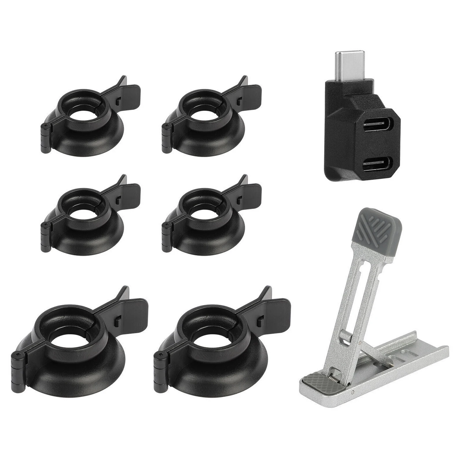 Kit de protección basculante de Thumbsticks con reemplazo de soporte trasero para Steam Deck/Switch/OLED/Switch Lite, accesorios de reparación de consola