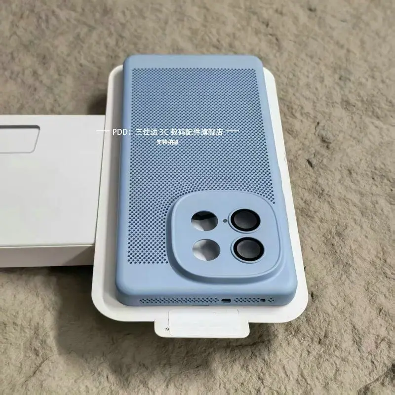 Para IQOO Z10 Turbo Pro funda de disipación de calor fundas de teléfono duras para VIVO IQOO Z10turbo Plus refrigeración Honeycomb malla PC cubierta Shell - imagen 5