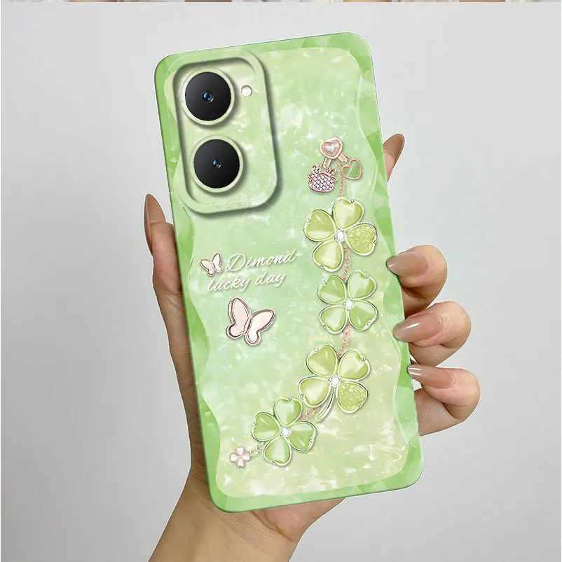Funda de flores de mariposa para Vivo Y03, funda de silicona suave y delgada para Vivo Y03 Y03T Y18 Y18i Y28s 4G, Fundas para teléfono, bolsas - imagen 3