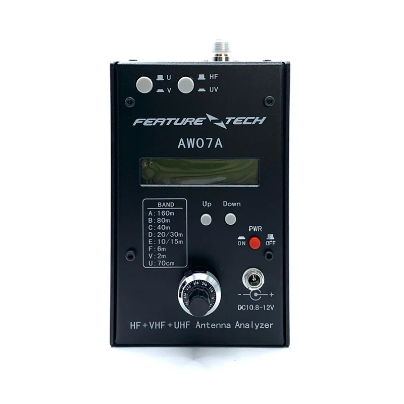/VHF/UHF AW07A 1,5-490MHZ 160M Analizador de antena multibanda SWR medidor de antena probador analizador de antena de impedancia RF - imagen 4