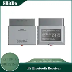 8bitdo Receptor Bluetooth – Mandos PS1/PS2 Windows 10/11