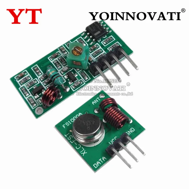 433Mhz 315MHZ Módulo transmisor inalámbrico RF y kit receptor DC 5V 315 433 Mhz Módulo inalámbrico - imagen 2