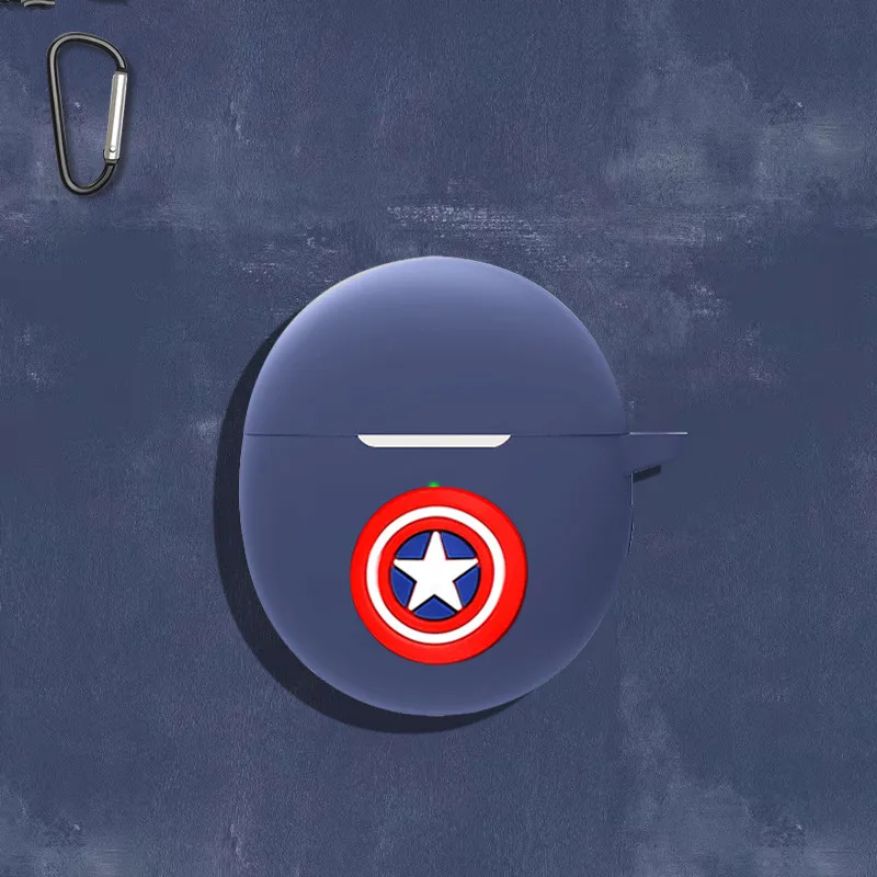 Funda de silicona con dibujos animados de Marvel para auriculares, funda protectora con gancho para 1 más ComfoBuds, MINI Bluetooth, caja de carga - imagen 2