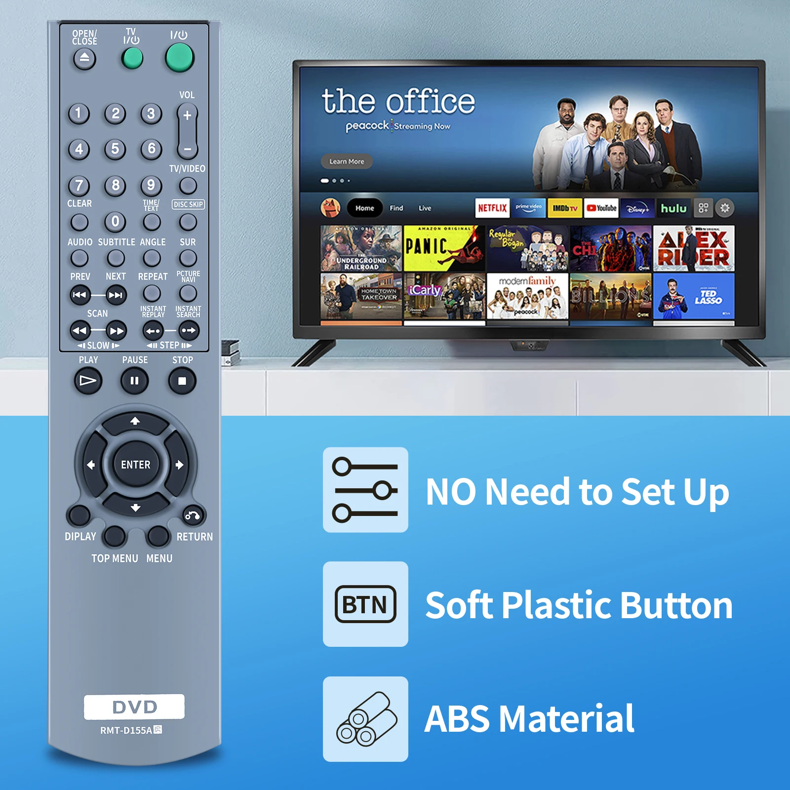 Mando a distancia para Sony RMT-D155A, nuevo mando a distancia para DVP-NC665P, DVP-NC625, RMT-D154A, RMT-D155P - imagen 3