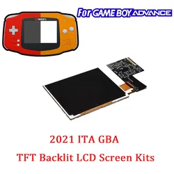 Kits de pantalla LCD TFT retroiluminada para GBA, kit de brillo resaltado para GameBoy Advance, AGB de 32 pines y 40 Pines, 2021 ITA