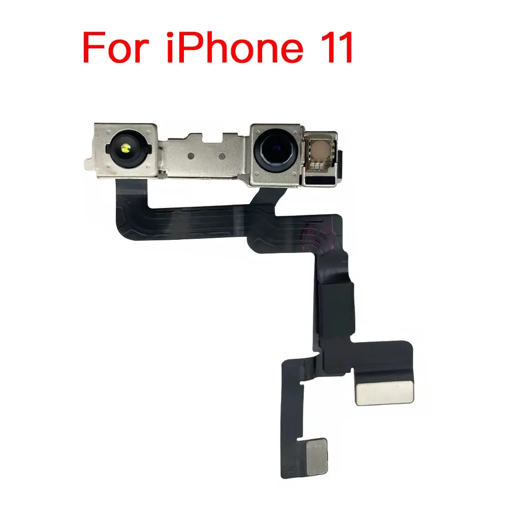 Módulo de cámara frontal con Cable flexible, pieza de repuesto para iPhone 7, 8 Plus, X, XR, XS, 11, 12 Mini Pro Max, sin identificación facial - imagen 3