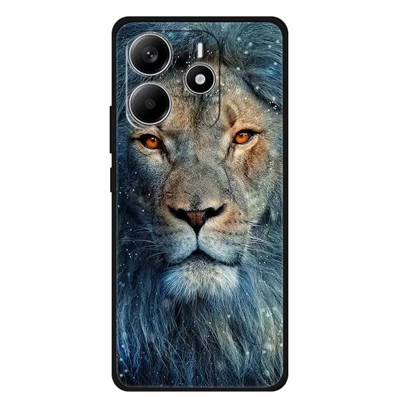 Para Redmi Note 14 4G GLOBAL funda animales silicona suave TPU fundas de teléfono contraportada para Xiaomi Redmi Note14 4G Protector Coque - imagen 2