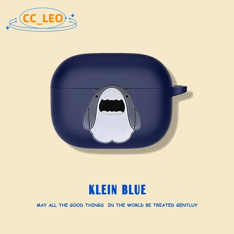 Para Realme Buds T200 Lite funda de dibujos animados Shark Shiba Inu lindo conejito funda de silicona Realme Buds T200 Lite funda protectora con gancho - imagen 4