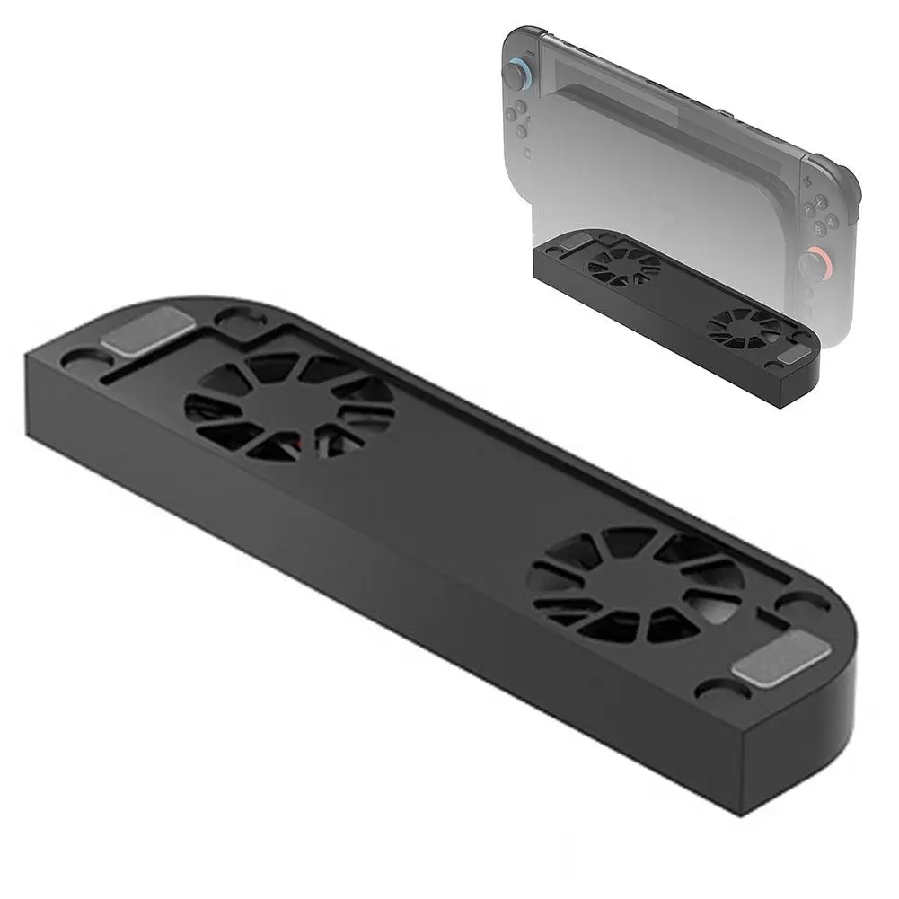 Ventilador de refrigeración de acoplamiento para interruptor 2, Base de aleación de aluminio, tres engranajes, velocidad del viento, ventiladores duales, soporte de disipador de calor ajustable, juego Acc K5c3 - imagen 5