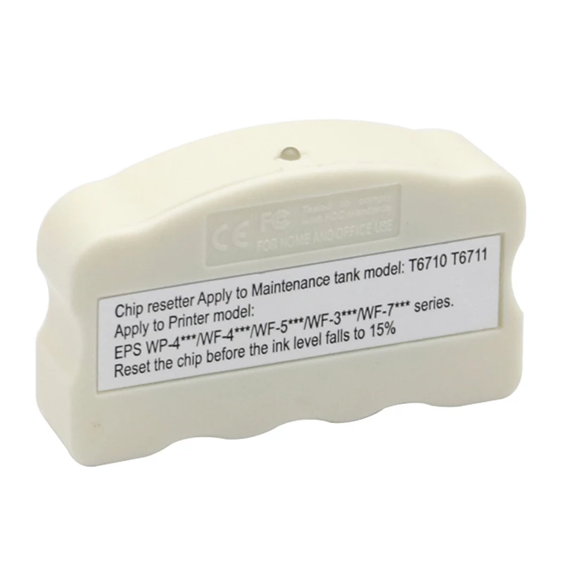 Reiniciador de Chip de tanque de caja de mantenimiento T6710 T6711 para Epson WF-3520 3530 3540 3620 3640 3720 3725 7710 7720 7510 7520 7610 7620 711 - imagen 2