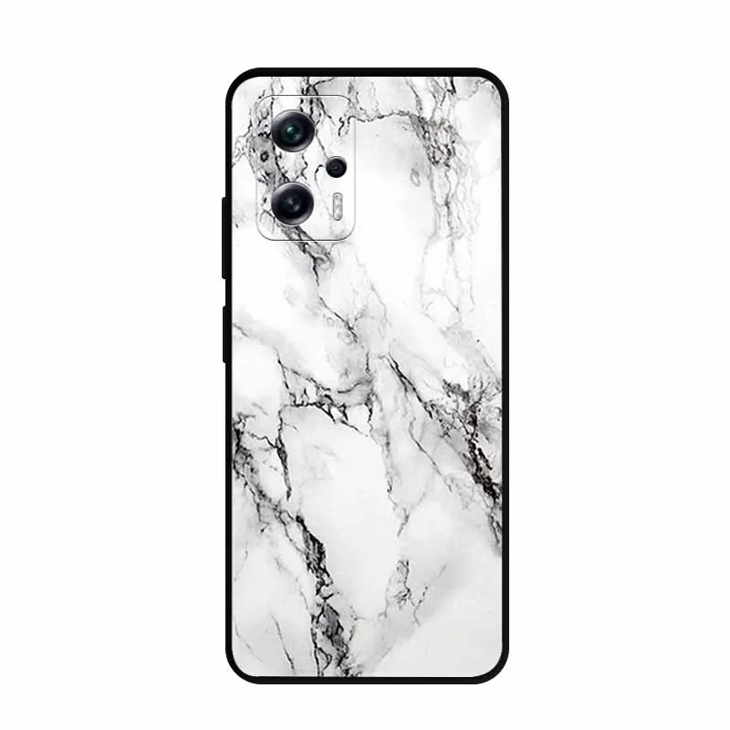 Funda trasera de silicona suave para Xiaomi Poco X4 GT, carcasa trasera de mármol para Poco X4 GT 2022 X4GT X 4 GT - imagen 4