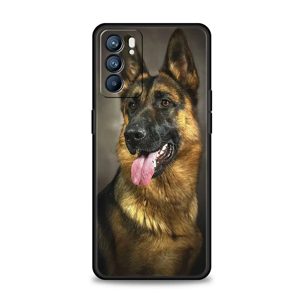 Beauty German Shepherd Dog Case For Oppo Reno14 Reno13 Reno12 11 F 10 Find X5 X9 Pro A54 5G A53 A52 A9 A78 4G A79 A80 A98 Cover - imagen 3