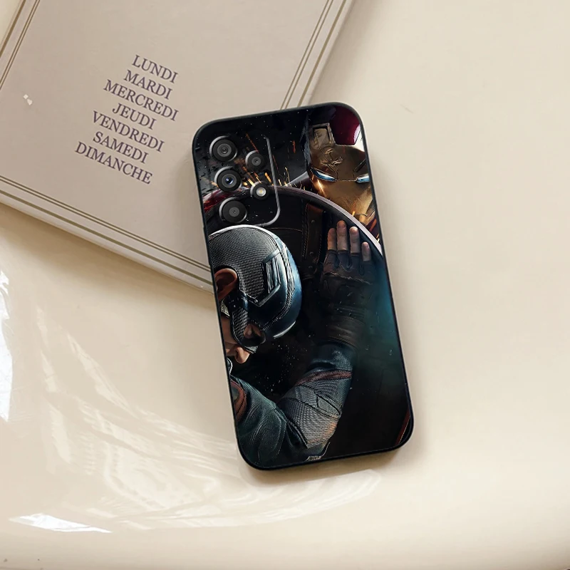 Marvel Iron Man Hero Venom, Funda negra para Samsung A53, A52, A33, A32, A51, A71, A21S, A13, A73, A55, A22, A23, A35, A72, A54, A12, 5G - imagen 2