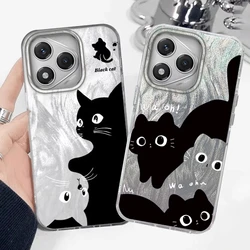 Funda Gato Negro Silicona Honor 400 200 Pro Magic 7 X9a X8a