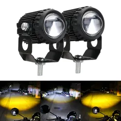 Foco LED Moto Bicolor Haz Alto y Bajo con Función Antiniebla