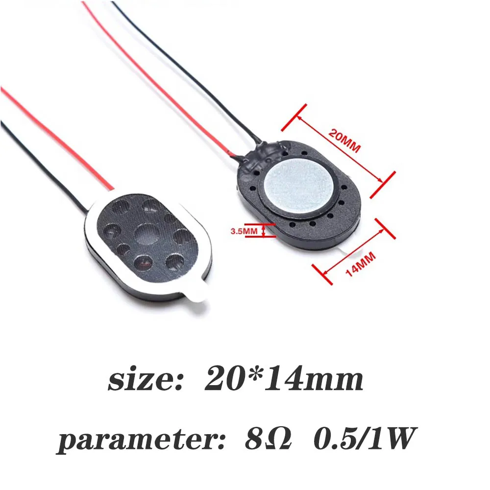 1-10 Uds altavoz teléfono tableta micro altavoz 8R 1W 8 ohm 1 vatio 1318 1510 2014 2030 2415 2209 2809 1810 conector de bocina de voz pequeña - imagen 5