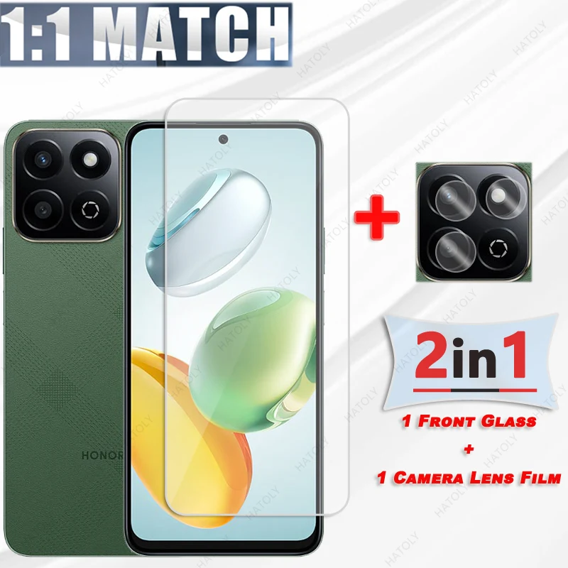 Película protectora para Honor X7c 5G Protector de pantalla de vidrio para Honor X7c 5G HD Protector de cámara transparente para Honor X7c 5G Glass - imagen 3