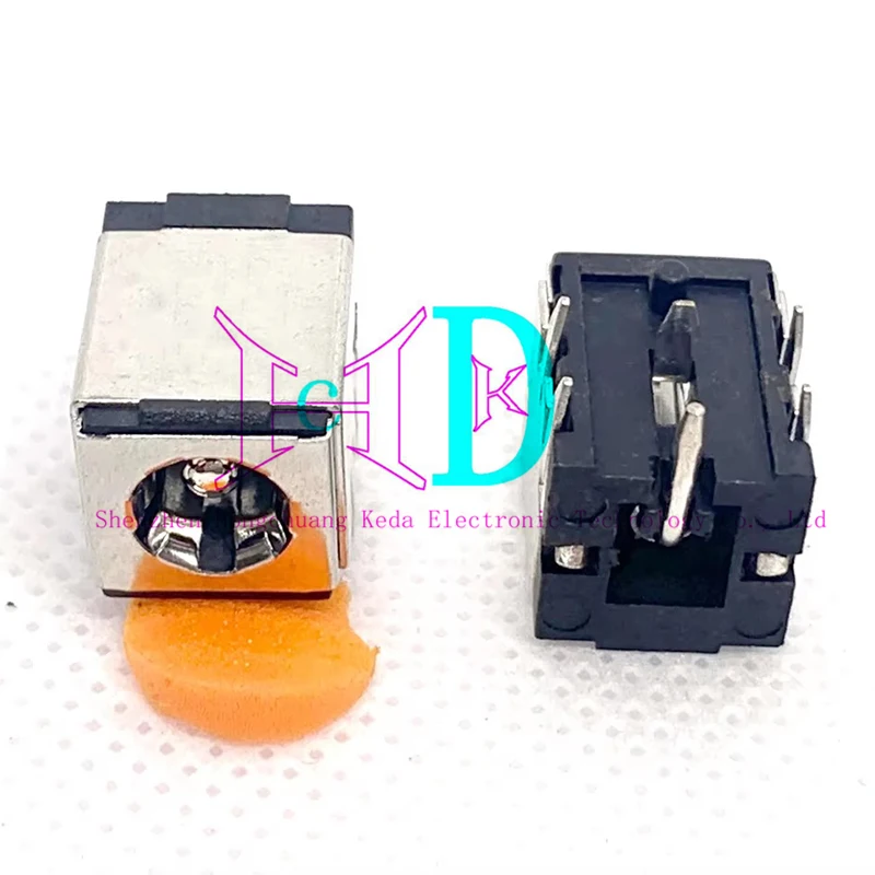 5 uds toma de corriente de carga CC de alta corriente DC-007B 5,5*2,1mm 5,5*2,5mm soporte de cobre para toma de corriente de ordenador portátil DC007B DC007