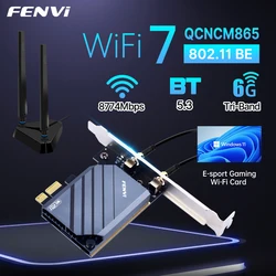 FENVI QCNCM865 – Tarjeta Wi-Fi 7 PCIe con Bluetooth 5.3