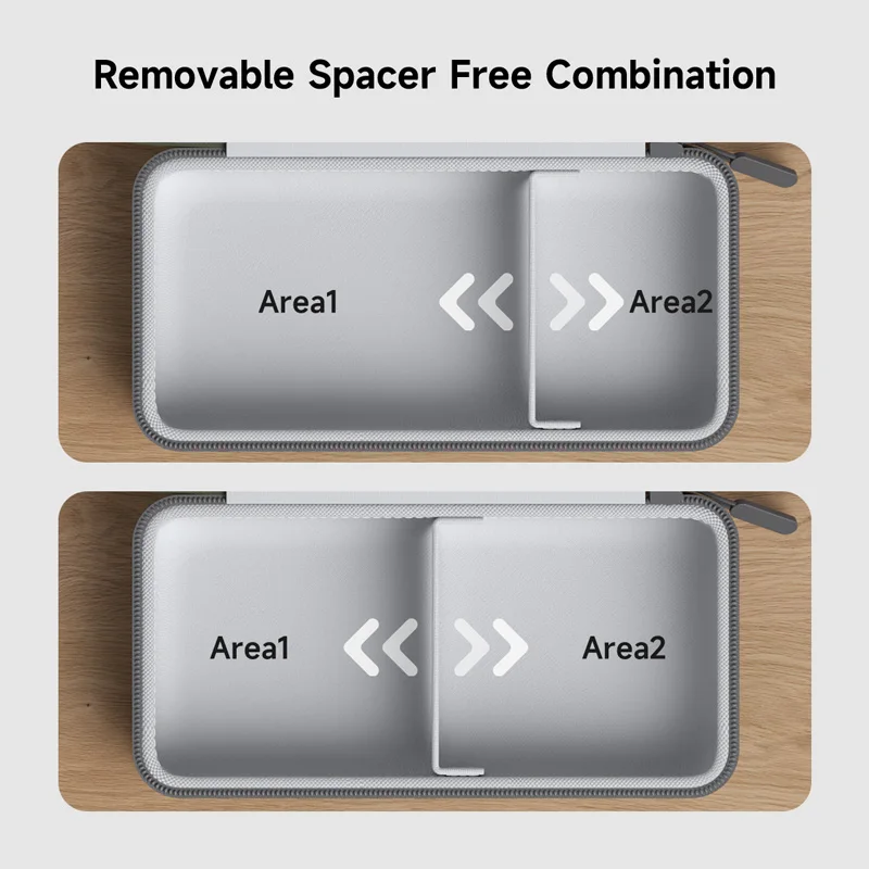 Hagibis-organizador electrónico de viaje, bolsa organizadora de cables, Estuche de transporte portátil para cargador de Cable, tarjeta SD, ratón, banco de energía - imagen 3