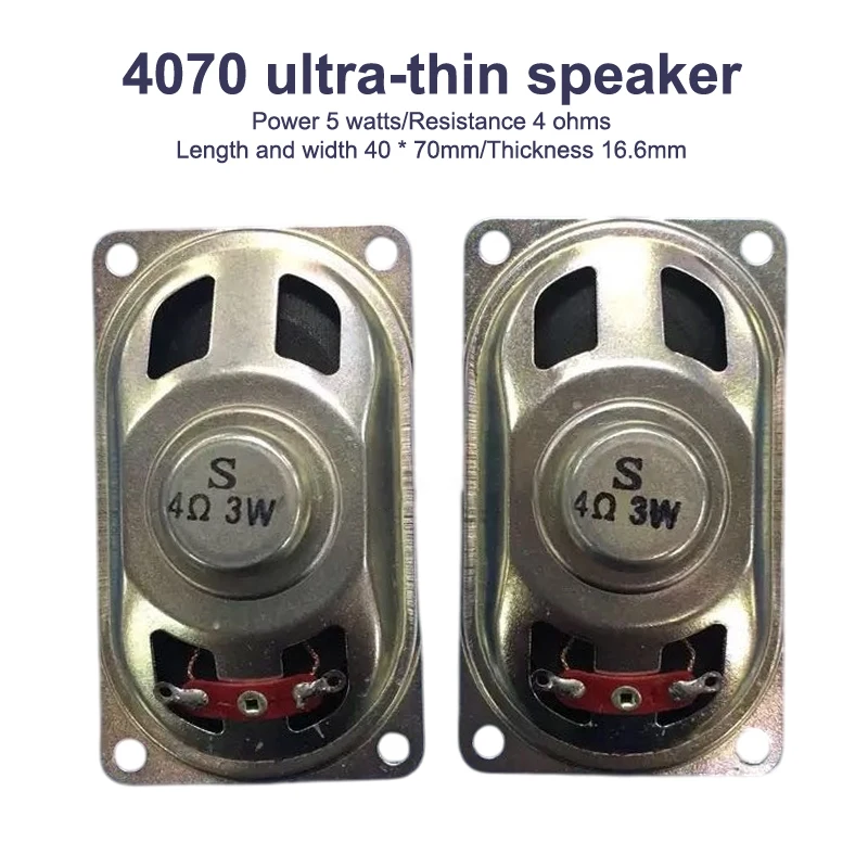 1 Uds 4070 Monitor LCD ultrafino/altavoz de TV bocina 4/8/16 Ohm 1/2/3/5 vatios 7x4cm bocina altavoz accesorios DIY - imagen 2