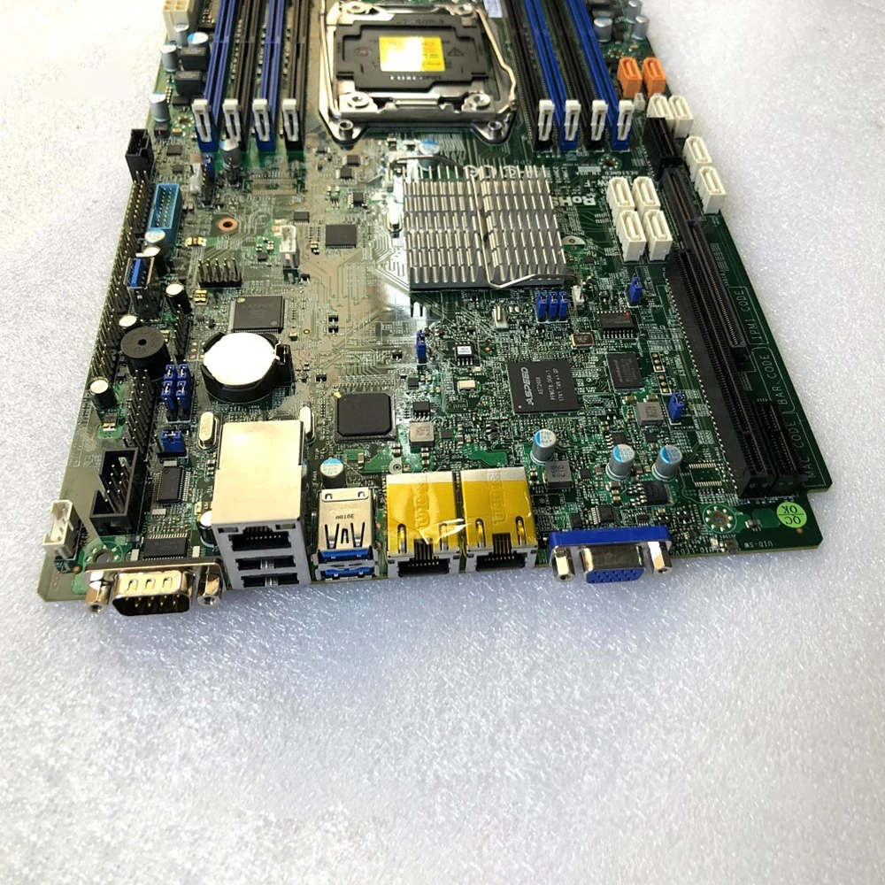 Placa base de servidor para procesador Supermicro Xeon E5-2600/E5-1600 v4/v3 LGA 2011 X10SRW-F trabajo perfecto - imagen 3