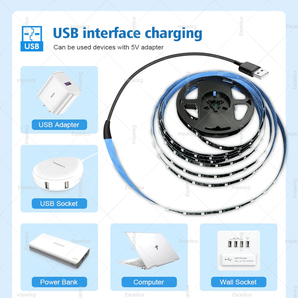 Tira de luz LED UV, cinta USB Flexible, lámpara UV ultravioleta de 395-405nm, luz negra 2835 DC 5V, cinta LED para fluorescencia de fiesta brillante - imagen 4
