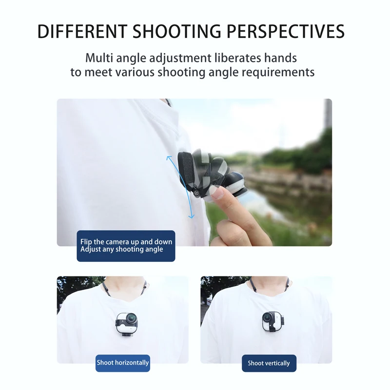 Soporte de cuello colgante para atracción Ultra magnética Insta360 GO, marco de expansión de liberación rápida con cordón, accesorios para Cámara de Acción - imagen 5