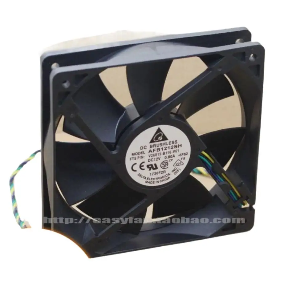 para Delta AFB1212SH AFB1212SHH 120 mm 12025 12 V 0.8 A Ventilador de enfriamiento PWM de 4 cables - PC de doble bola y aplicaciones industriales - imagen 2