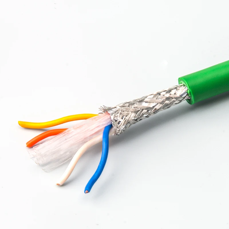 Cable Ethernet Industrial Linkwylan PROFINET, 4 núcleos, 22AWG, 100Mbps, chaqueta de PVC blindada, alta flexibilidad para cadena de arrastre - imagen 5