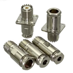 Conector UHF SO239 Hembra RG58/RG142 - Adaptador Coaxial RF