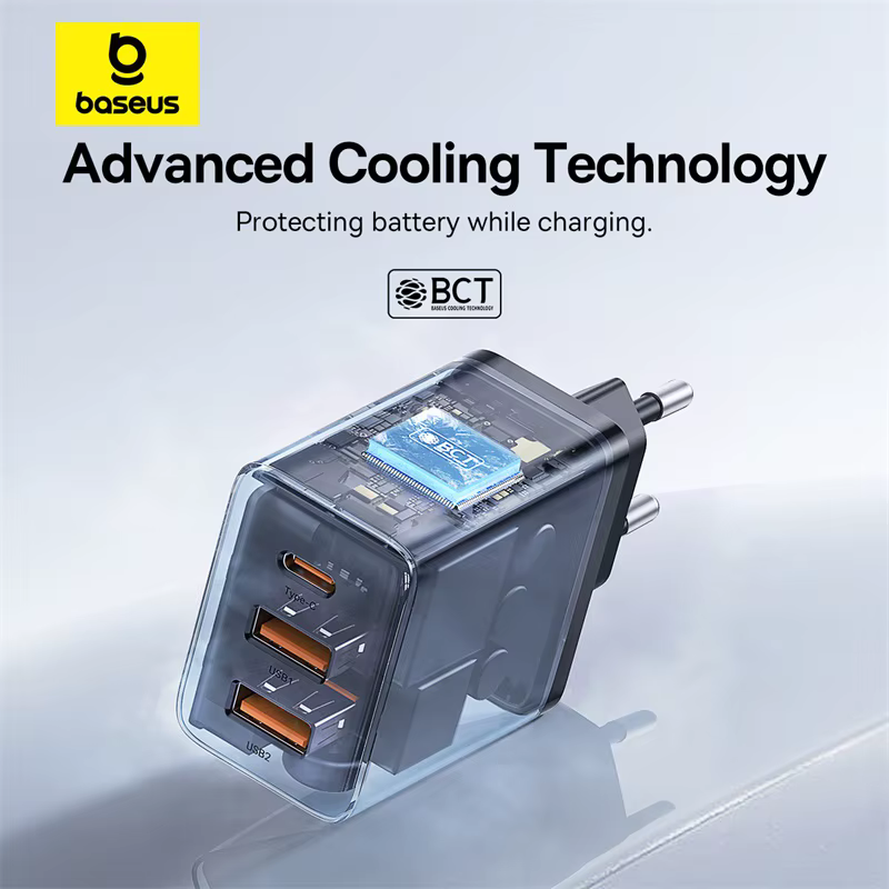 Cargador Baseus 30W USB-C PD 3.0 – Carga Rápida iPhone/Android - imagen 5