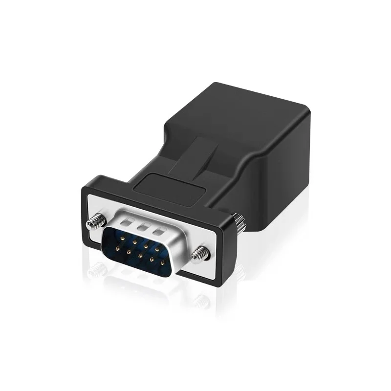 Adaptador DB9 a RJ45 macho a hembra, cabezal Ethernet a puerto Ethernet RS232 RJ45 a 9 pines a puerto serie DB9 a puerto Ethernet - imagen 3